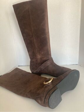 Cecilia N.Y. Tall Brown Suede Boots